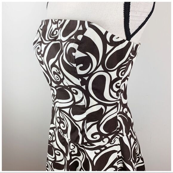 Anthropologie Tabitha Paisley Strapless Dress 10 - Picture 3 of 13